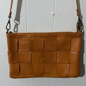 Valentina Fiore Cassette Leather Crossbody